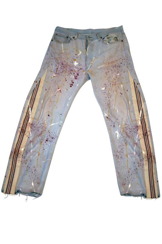 Vintage LEVIS 501 Paint Dab and Panel Jean