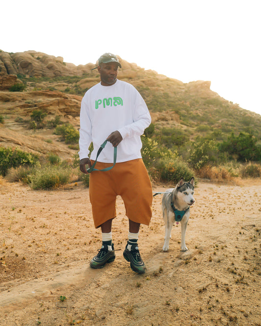 PAINT DABS CAP; "PMA" LONG SLEEVE TEE; SUPER HVY BOW-LEG SHORT