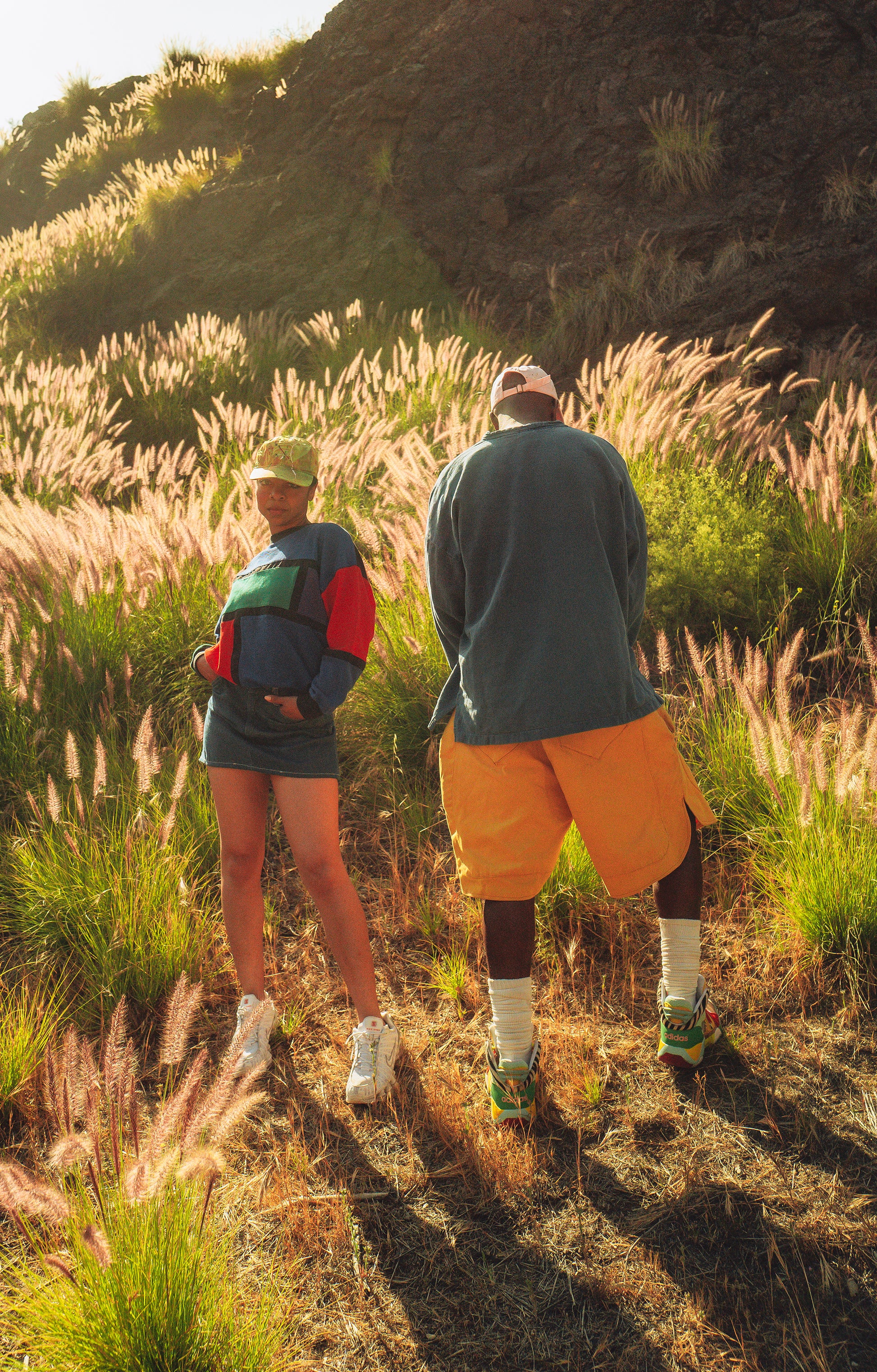 VINTAGE LONG SLEEVE SHIRTS; PARIS DENIM MINI; HVY SHORT
