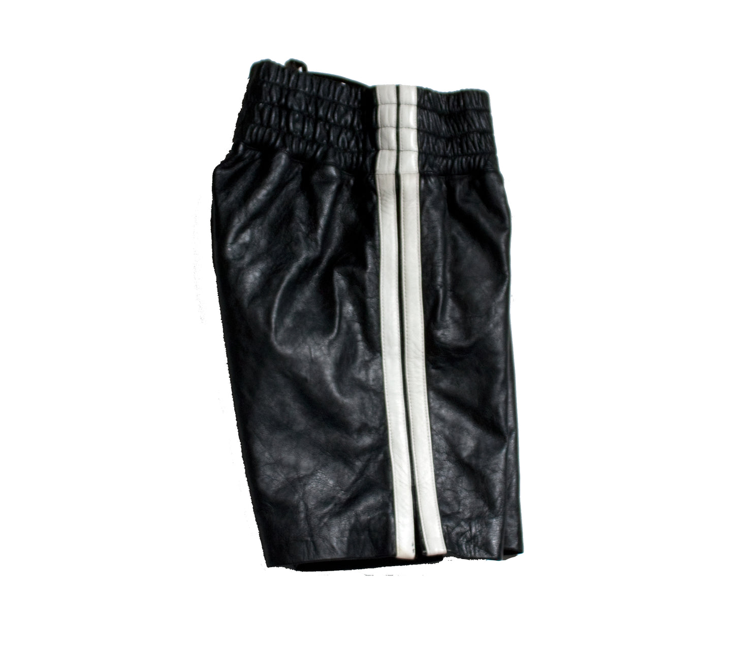 Black Lambskin Boxing Short