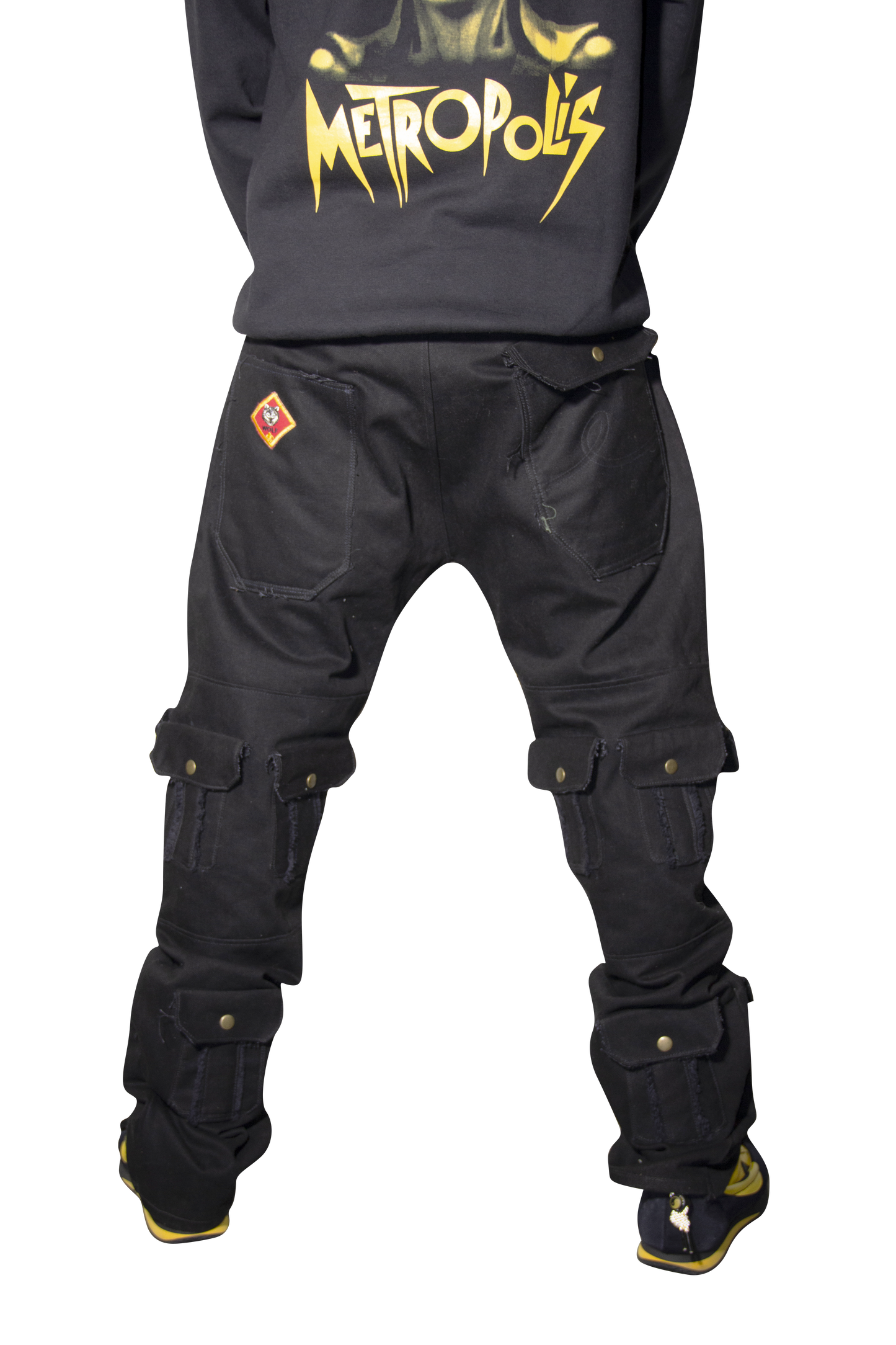 Black WOLF Multi Pocket Denim