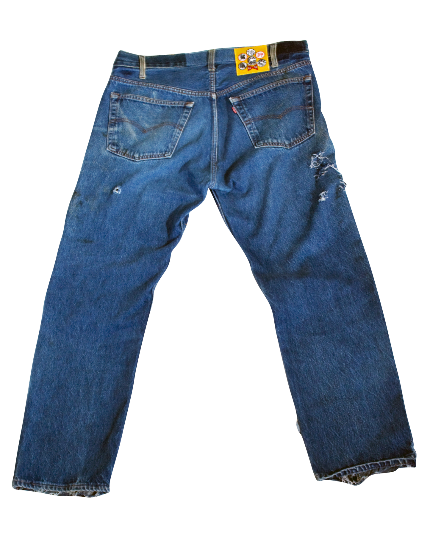 Mens Patchwork Denim
