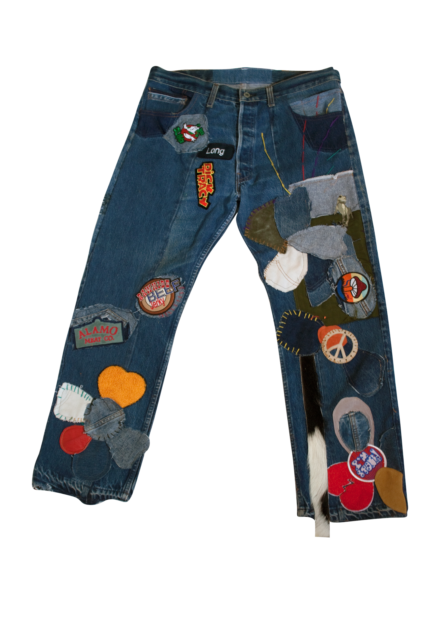Mens Patchwork Denim