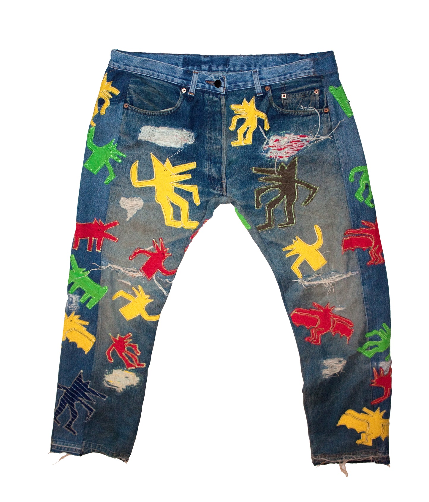 KEITH HARING Homage "DOG LIFE" DENIM