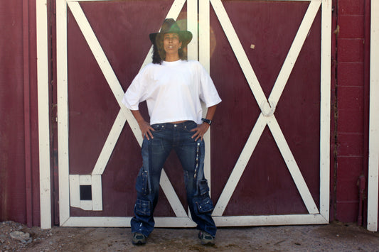 Cowgirl Cargo Denim Pant